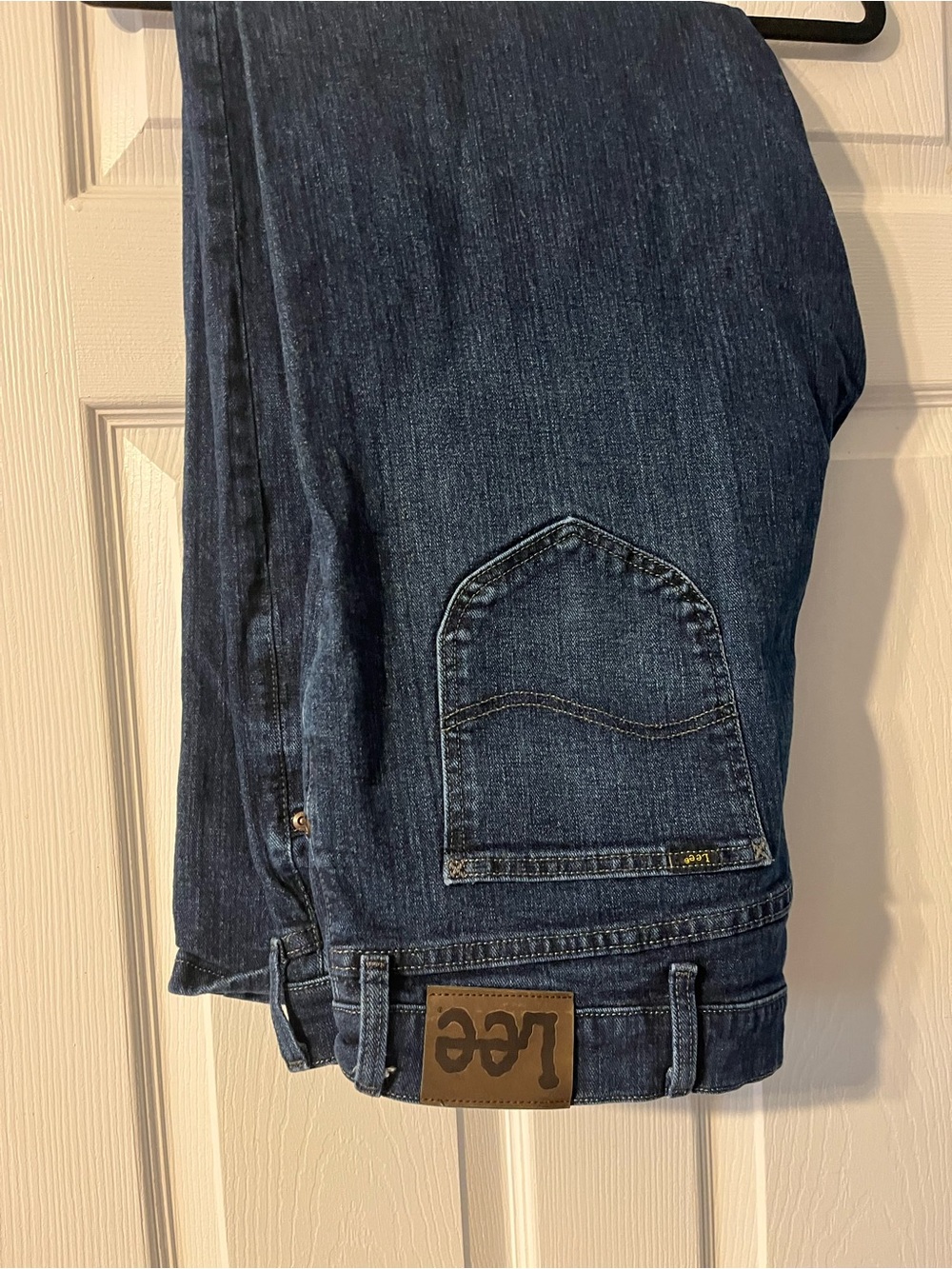 Lee Men's Dark Blue Denim Jeans 42x32